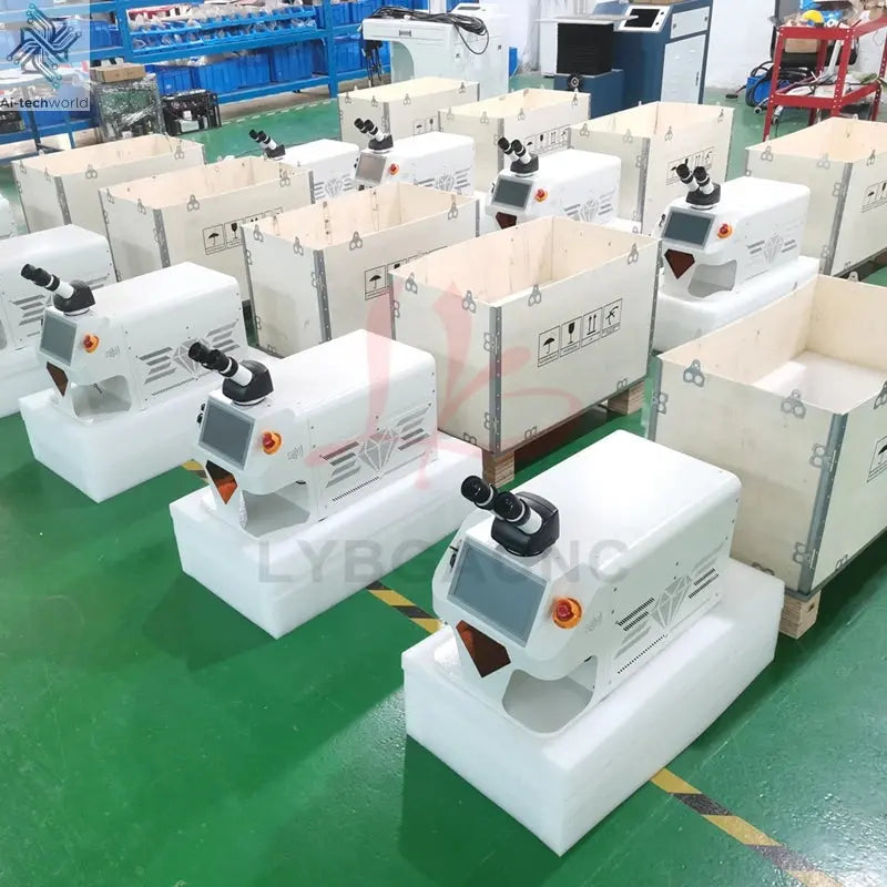 Jewelry Spot Welding Machine ND YAG Laser Touch Screen 60W 100W 150W 200W MINI Laser Soldering With CCD Control System Microscop Ai-TechWorld