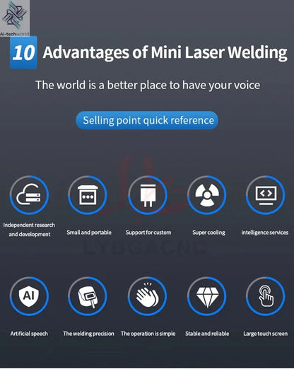 Jewelry Spot Welding Machine ND YAG Laser Touch Screen 60W 100W 150W 200W MINI Laser Soldering With CCD Control System Microscop Ai-TechWorld