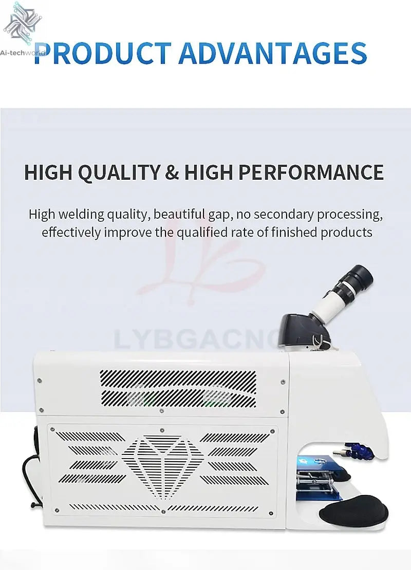 Jewelry Spot Welding Machine ND YAG Laser Touch Screen 60W 100W 150W 200W MINI Laser Soldering With CCD Control System Microscop Ai-TechWorld