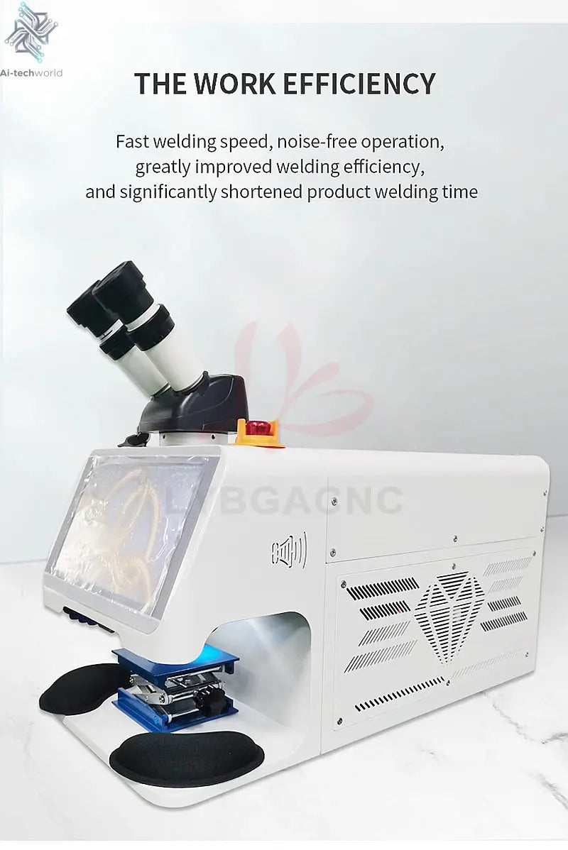 Jewelry Spot Welding Machine ND YAG Laser Touch Screen 60W 100W 150W 200W MINI Laser Soldering With CCD Control System Microscop Ai-TechWorld
