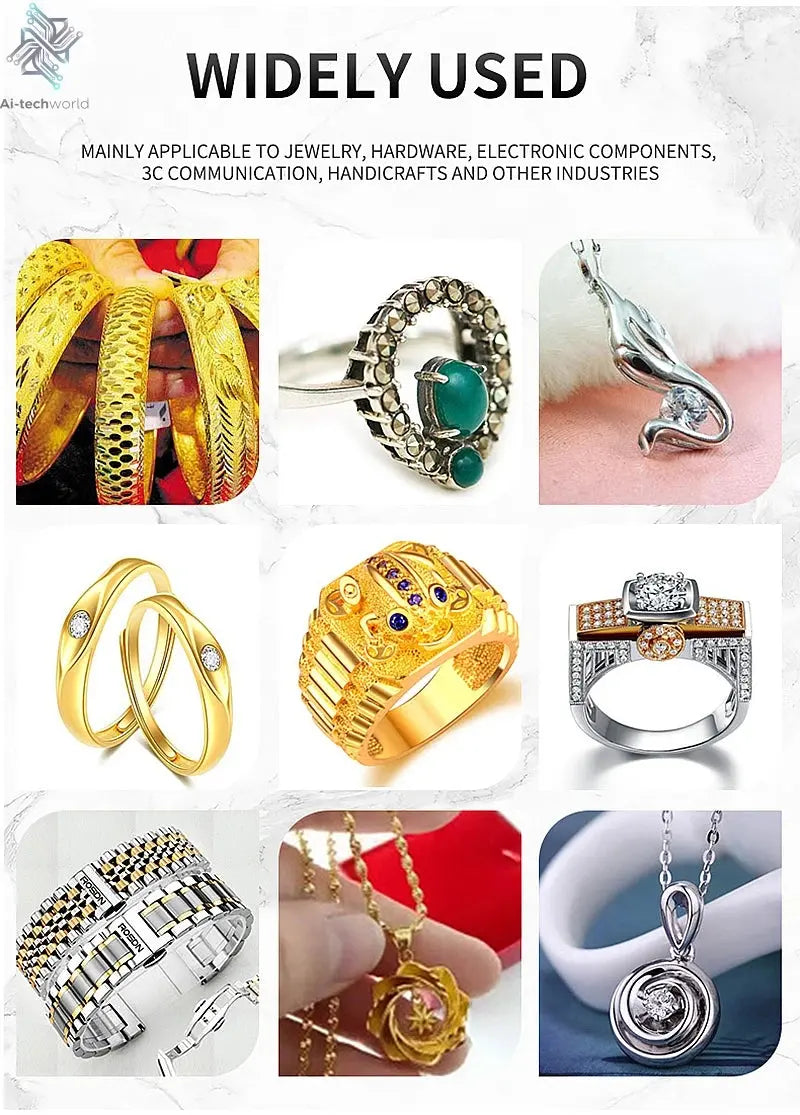 Jewelry Spot Welding Machine ND YAG Laser Touch Screen 60W 100W 150W 200W MINI Laser Soldering With CCD Control System Microscop Ai-TechWorld