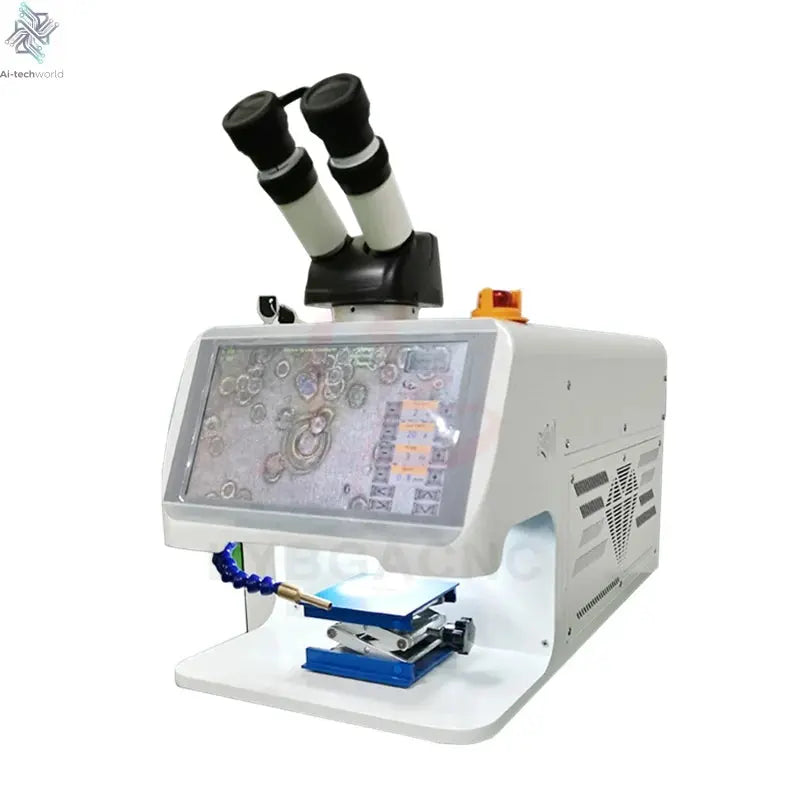 Jewelry Spot Welding Machine ND YAG Laser Touch Screen 60W 100W 150W 200W MINI Laser Soldering With CCD Control System Microscop Ai-TechWorld