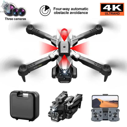 K10 Max 4k/8k Drone Profesional With Three Camera Intelligent Optical Flow Localization Four-way Obstacle Avoidance Toy plane Ai-TechWorld 