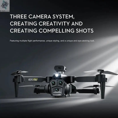 K10 Max 4k/8k Drone Profesional With Three Camera Intelligent Optical Flow Localization Four-way Obstacle Avoidance Toy plane Ai-TechWorld 