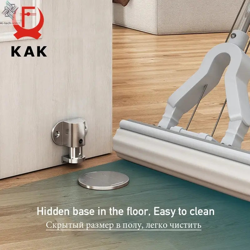 KAK Adjustable Door Stop Punch-free Magnetic Door Stopper Zinc Alloy Anti-collision Door Holder Hidden Doorstop Door Hardware Ai-TechWorld 