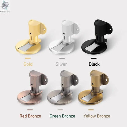 KAK Adjustable Door Stop Punch-free Magnetic Door Stopper Zinc Alloy Anti-collision Door Holder Hidden Doorstop Door Hardware Ai-TechWorld 