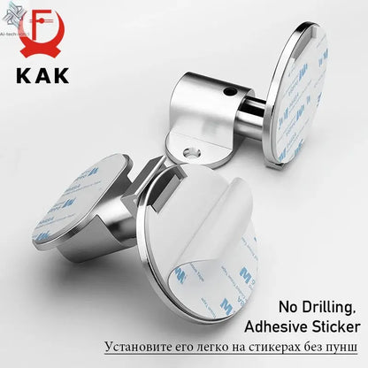 KAK Adjustable Door Stop Punch-free Magnetic Door Stopper Zinc Alloy Anti-collision Door Holder Hidden Doorstop Door Hardware Ai-TechWorld 