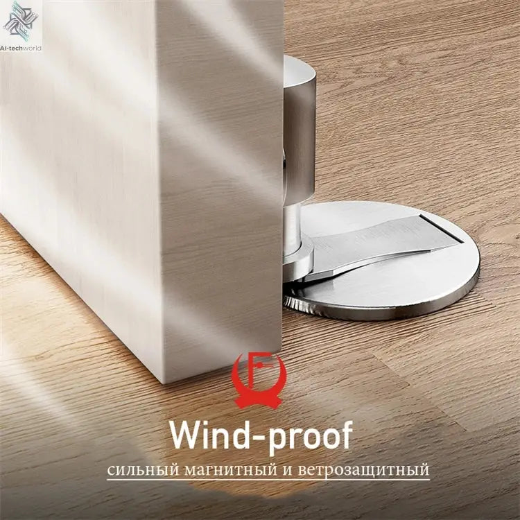 KAK Adjustable Door Stop Punch-free Magnetic Door Stopper Zinc Alloy Anti-collision Door Holder Hidden Doorstop Door Hardware Ai-TechWorld 