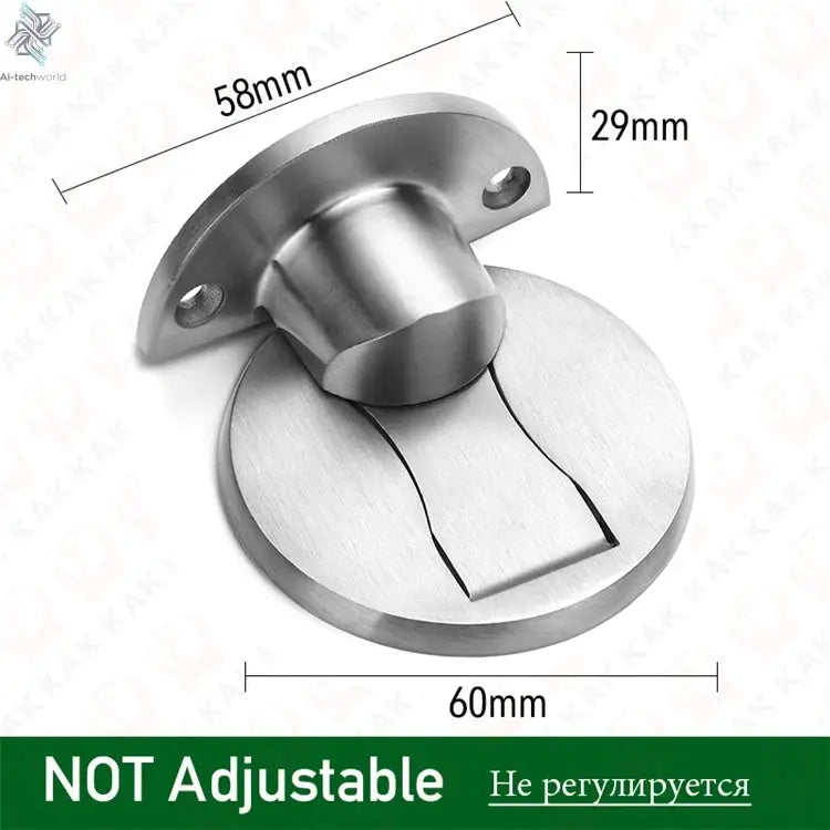 KAK Adjustable Door Stop Punch-free Magnetic Door Stopper Zinc Alloy Anti-collision Door Holder Hidden Doorstop Door Hardware Ai-TechWorld 
