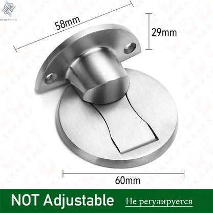 KAK Adjustable Door Stop Punch-free Magnetic Door Stopper Zinc Alloy Anti-collision Door Holder Hidden Doorstop Door Hardware Ai-TechWorld 