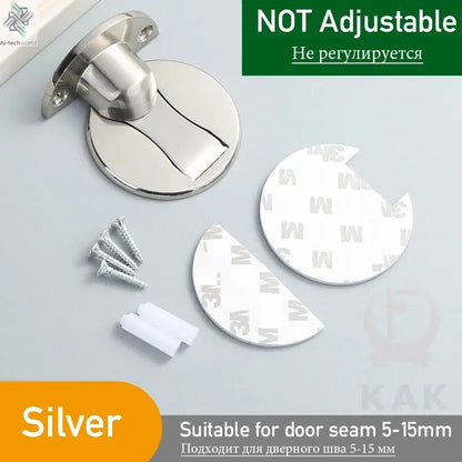 KAK Adjustable Door Stop Punch-free Magnetic Door Stopper Zinc Alloy Anti-collision Door Holder Hidden Doorstop Door Hardware Ai-TechWorld 