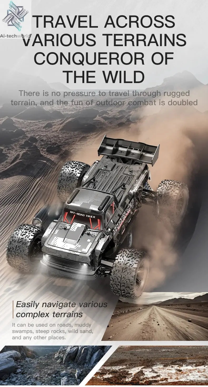 KF16 1:12 High Speed Drift Racing 70KM/H Brushless Motor 4WD 3S 3200mah RC Off Road Car Monster Trucks Toys for For Kids Gifts Ai-TechWorld 