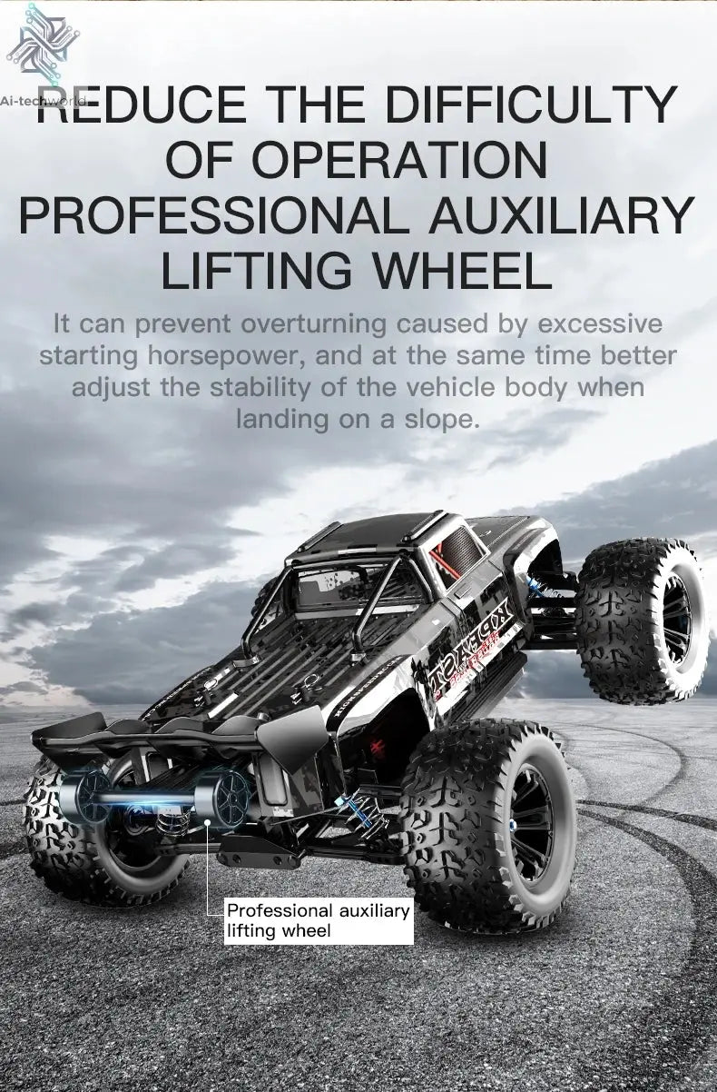 KF16 1:12 High Speed Drift Racing 70KM/H Brushless Motor 4WD 3S 3200mah RC Off Road Car Monster Trucks Toys for For Kids Gifts Ai-TechWorld 