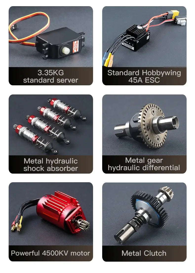 KF16 1:12 High Speed Drift Racing 70KM/H Brushless Motor 4WD 3S 3200mah RC Off Road Car Monster Trucks Toys for For Kids Gifts Ai-TechWorld 