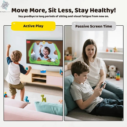 KINHANK MotionX Video Game Console for Kids & Families Ongoing Updates Kids Toy Active Play System Indoor Physical Activity Ai-TechWorld 