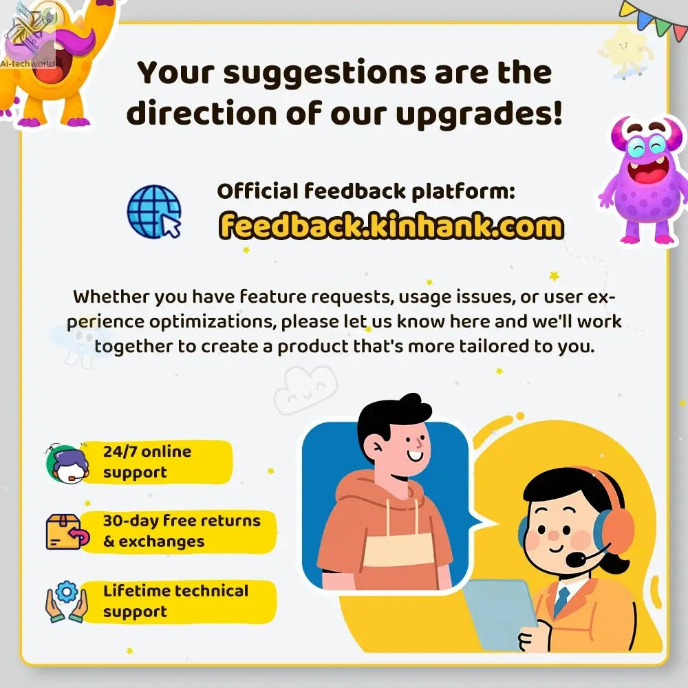 KINHANK MotionX Video Game Console for Kids & Families Ongoing Updates Kids Toy Active Play System Indoor Physical Activity Ai-TechWorld 