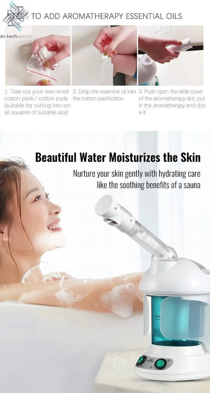 KSKIN Custom Hot Sale Face Mist Spray Portable Facial Steamer For Face Professional Ionic Facial Steamer - Ai - TechWorld