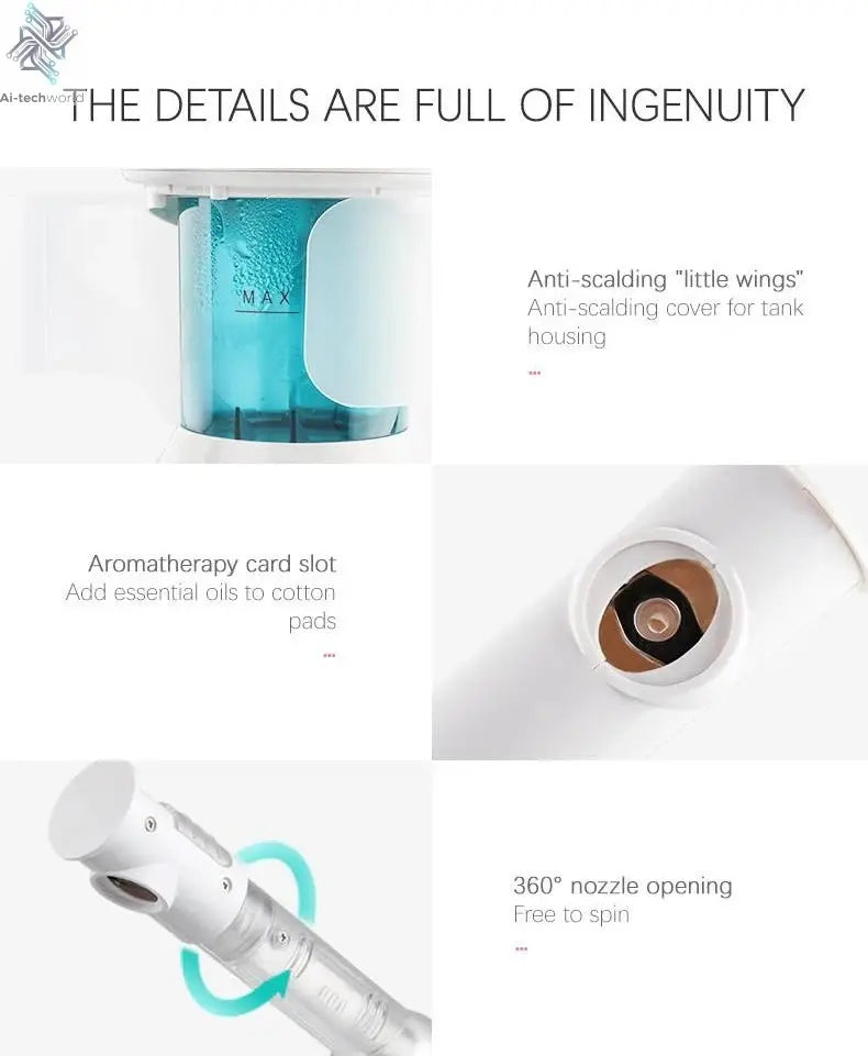 KSKIN Custom Hot Sale Face Mist Spray Portable Facial Steamer For Face Professional Ionic Facial Steamer - Ai - TechWorld