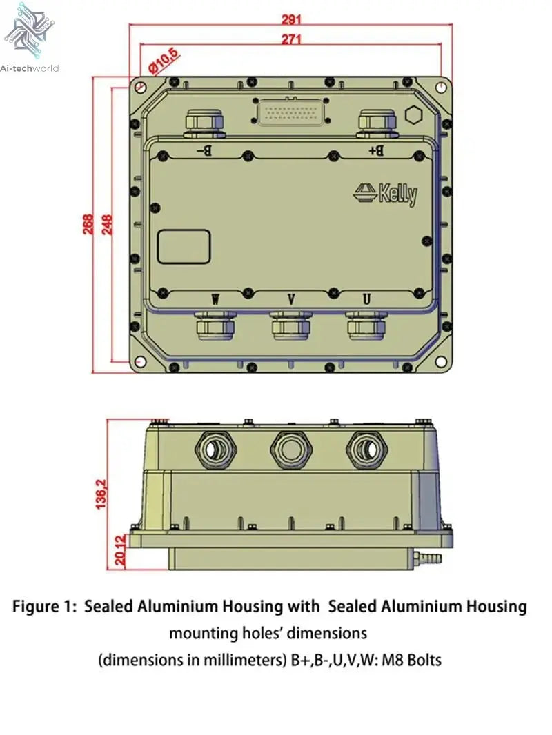 Kelly KAC 8080N High Power Opto-Isolated Motor Controllers (72V-168V) (300A-1200A) 72V 82V 96V 110V 144V 168V Ai-TechWorld