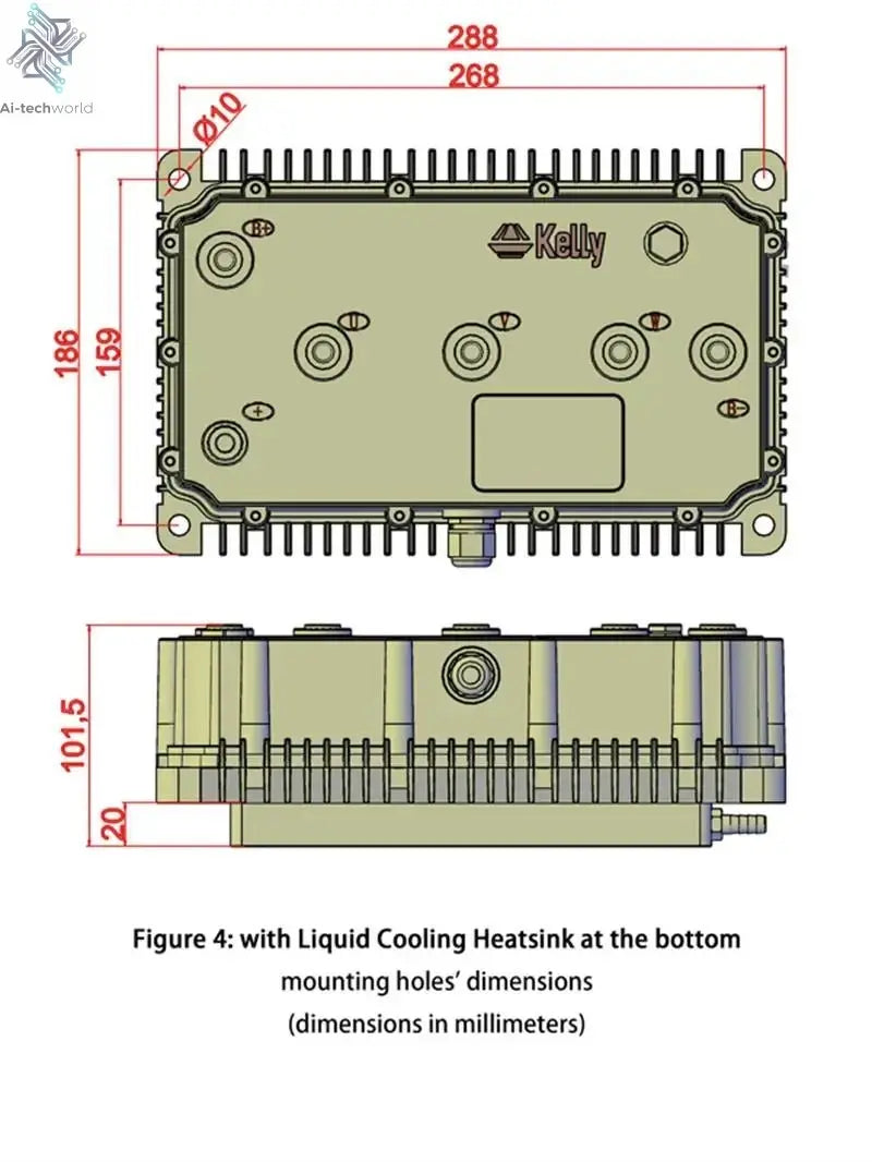 Kelly KAC 8080N High Power Opto-Isolated Motor Controllers (72V-168V) (300A-1200A) 72V 82V 96V 110V 144V 168V Ai-TechWorld