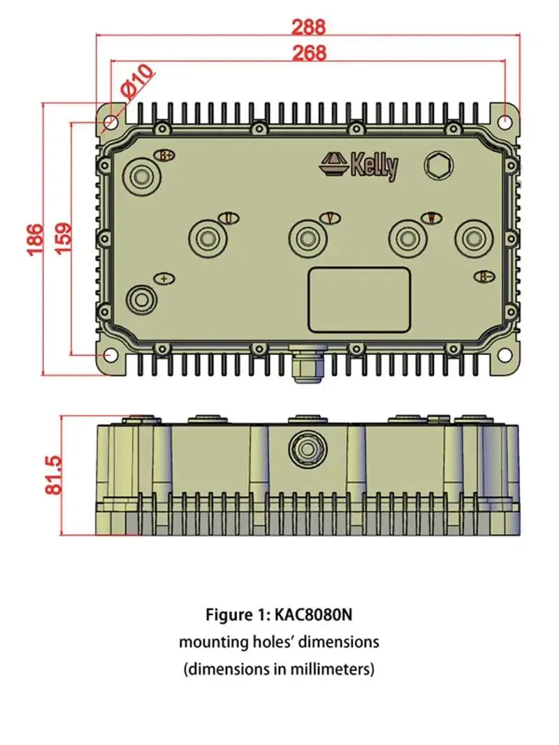 Kelly KAC 8080N High Power Opto-Isolated Motor Controllers (72V-168V) (300A-1200A) 72V 82V 96V 110V 144V 168V Ai-TechWorld