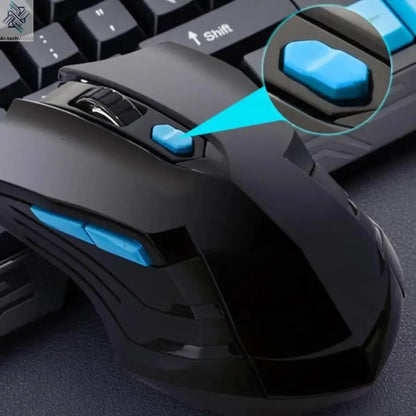 Keyboard Mouse Combos Waterproof Multimedia 2.4GHz Wireless Gaming Keyboard USB Cordless Mous NK-Shopping Ai-TechWorld 