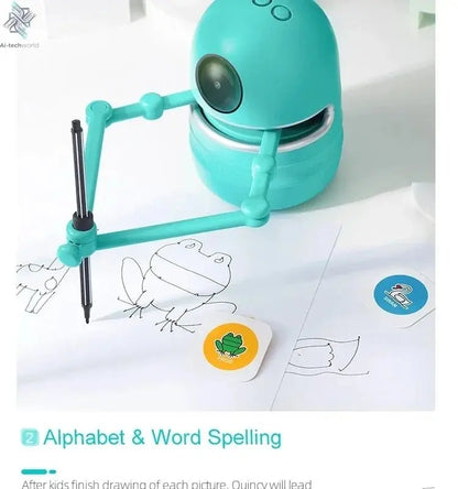 Kids Innovative Drawing Robot Technology Automatic Painting Learning Art Training Machine Intelligece Toys Quincy Robot Artist - Ai - TechWorld