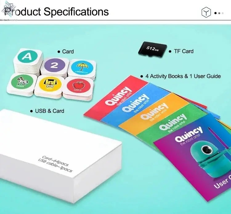 Kids Innovative Drawing Robot Technology Automatic Painting Learning Art Training Machine Intelligece Toys Quincy Robot Artist - Ai - TechWorld