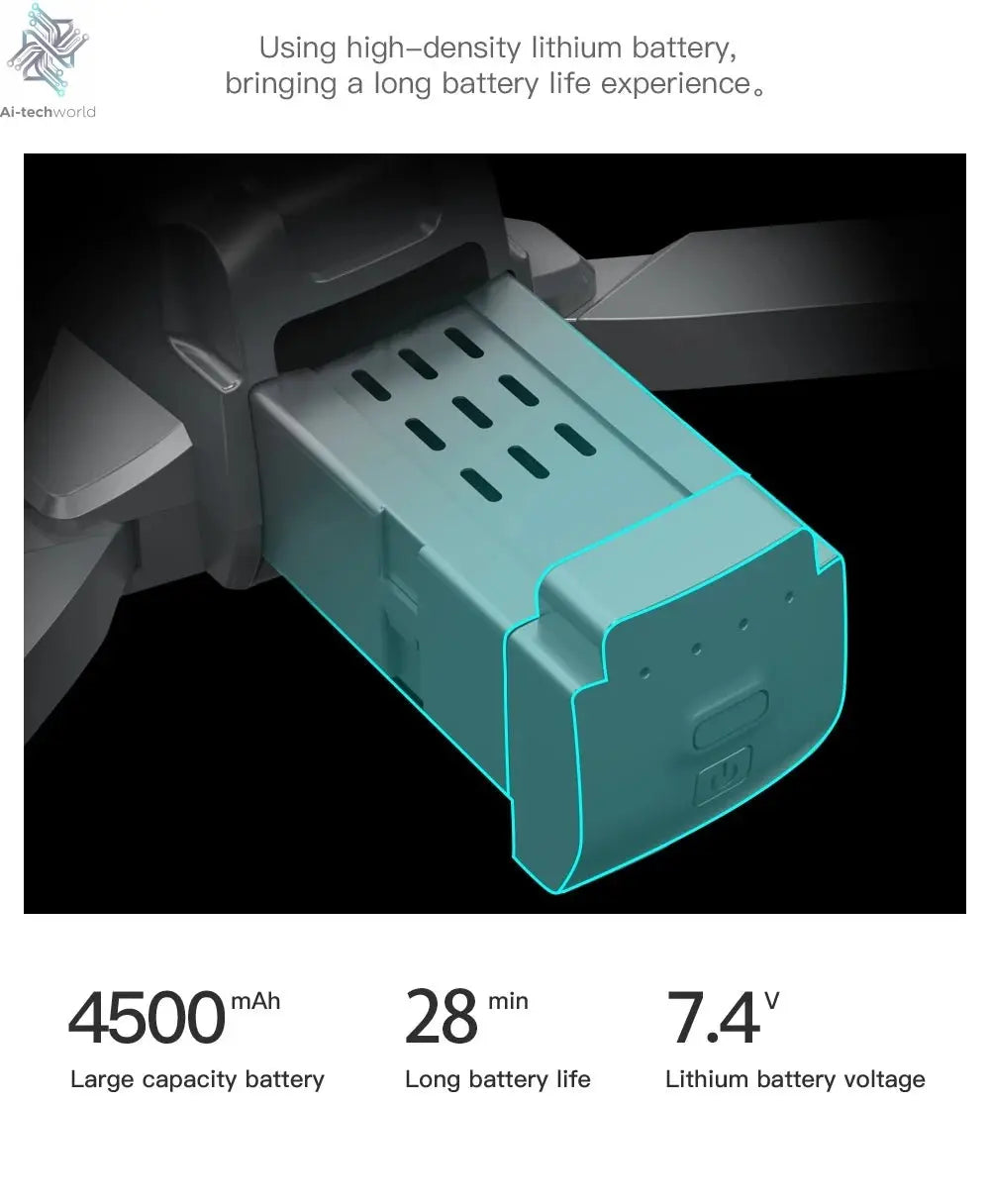 L600 PRO MAX GPS Drone Professional 4K 3-Axis PTZ HD Dual Camera Obstacle Avoidance Brushless Motor 5G WIFI RC Quadcopter Toys Ai-TechWorld