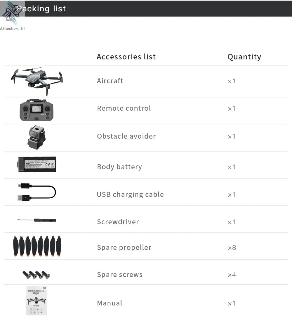L600 PRO MAX GPS Drone Professional 4K 3-Axis PTZ HD Dual Camera Obstacle Avoidance Brushless Motor 5G WIFI RC Quadcopter Toys Ai-TechWorld