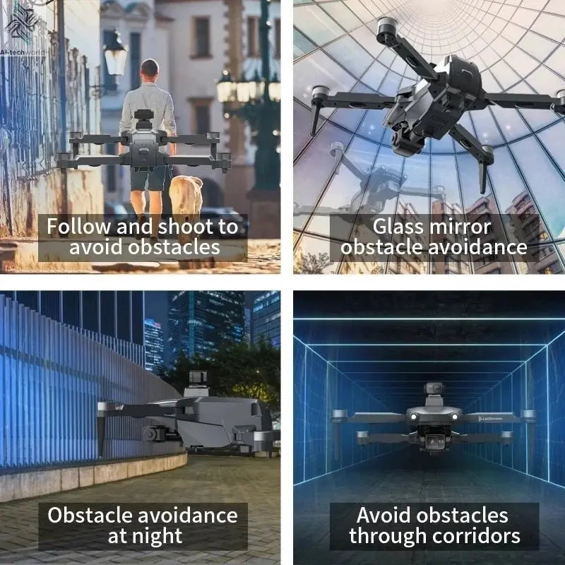 L600 PRO MAX GPS Drone Professional 4K 3-Axis PTZ HD Dual Camera Obstacle Avoidance Brushless Motor 5G WIFI RC Quadcopter Toys Ai-TechWorld