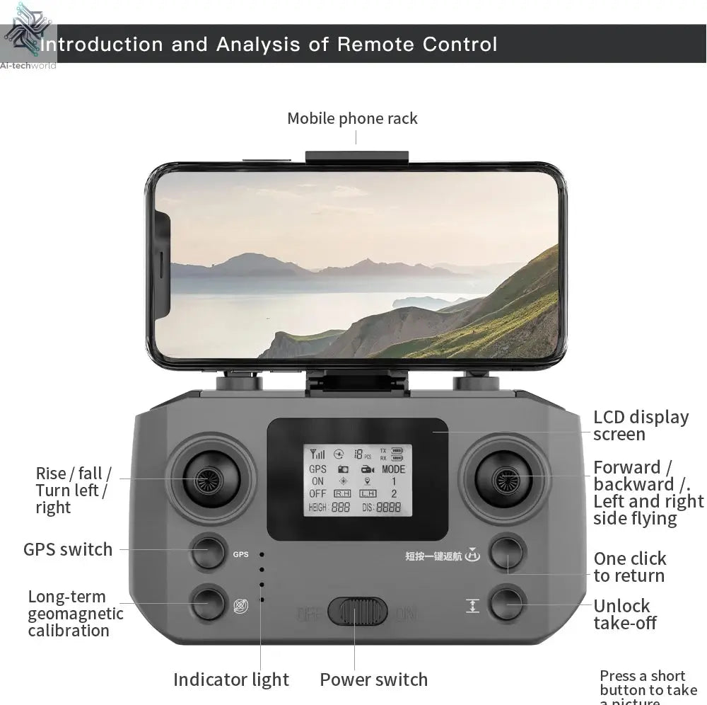 L600 PRO MAX GPS Drone Professional 4K 3-Axis PTZ HD Dual Camera Obstacle Avoidance Brushless Motor 5G WIFI RC Quadcopter Toys Ai-TechWorld