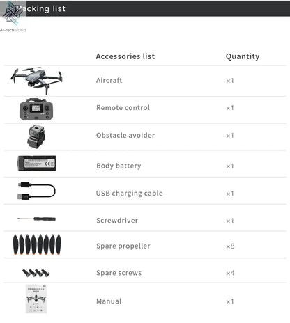 L600 PRO MAX GPS Drone Professional 4K 3-Axis PTZ HD Dual Camera Obstacle Avoidance Brushless Motor 5G WIFI RC Quadcopter Toys Ai-TechWorld