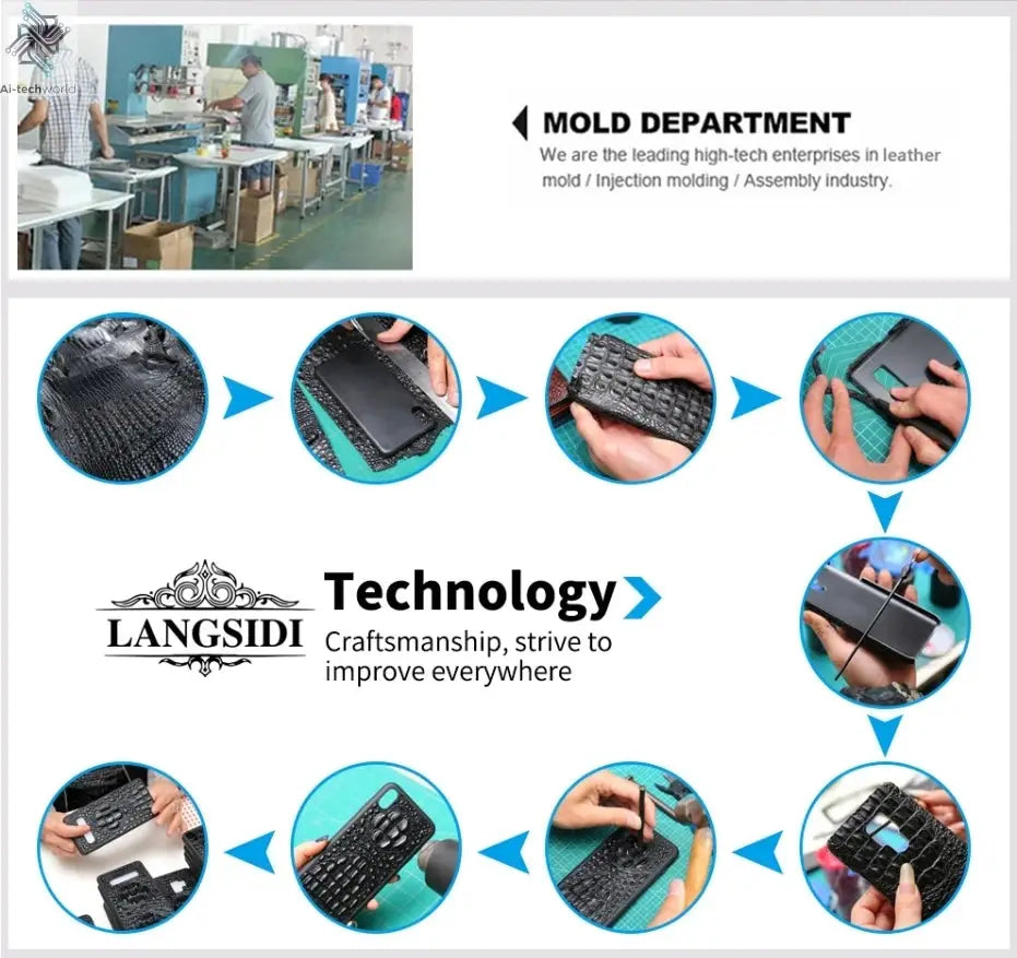 LANGSIDI Brand Luxury Genuine Leather Shockproof Case for Samsung Galaxy Z Fold 3 4 5 6 7 Magnetic Hinge Protective Stand Cover Ai-TechWorld 