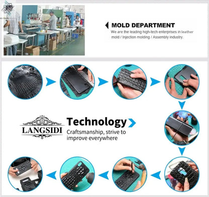 LANGSIDI Brand Luxury Genuine Leather Shockproof Case for Samsung Galaxy Z Fold 3 4 5 6 7 Magnetic Hinge Protective Stand Cover Ai-TechWorld 