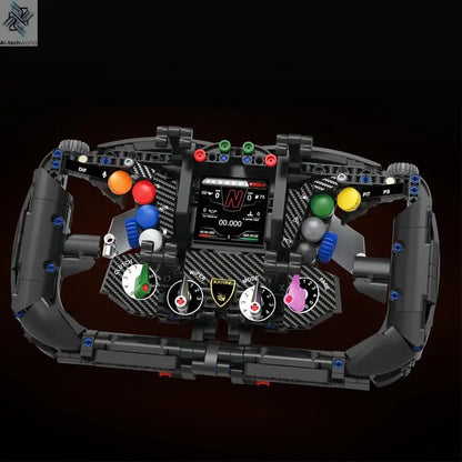 LBN Formula racing car Steering wheel Building blocks Technology Machinery MOC Sports car assembly model Phone holder Creative Ai-TechWorld 