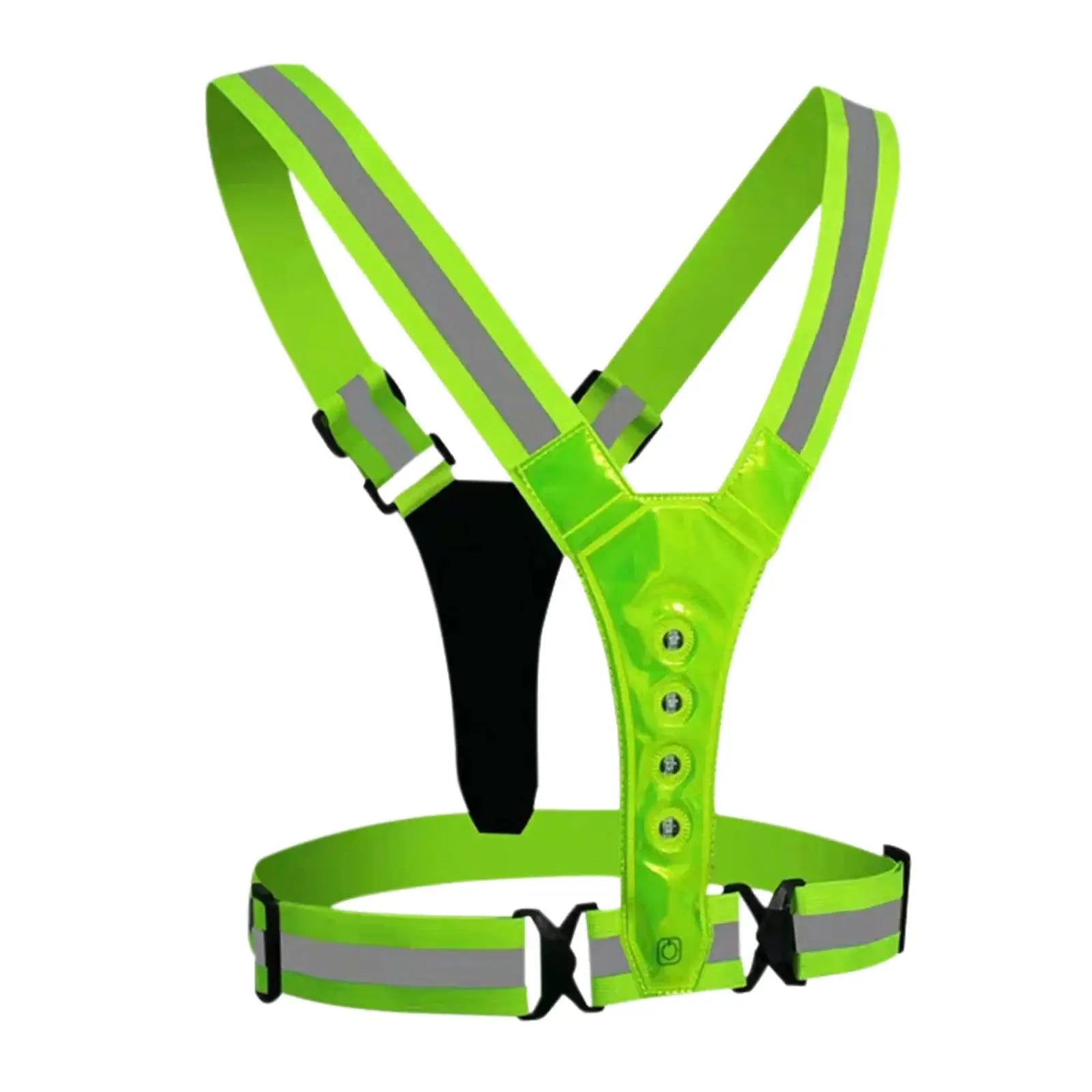 LED Reflective Running Vest LED Cycling Security Vest Adjustable Elastic Band Night Running Security Vest for Kids Adults Vest Ai-TechWorld 