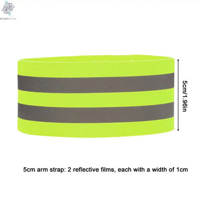 LED Reflective Running Vest LED Cycling Security Vest Adjustable Elastic Band Night Running Security Vest for Kids Adults Vest Ai-TechWorld 
