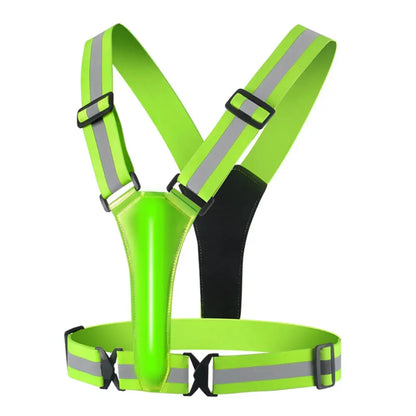 LED Reflective Running Vest LED Cycling Security Vest Adjustable Elastic Band Night Running Security Vest for Kids Adults Vest Ai-TechWorld 
