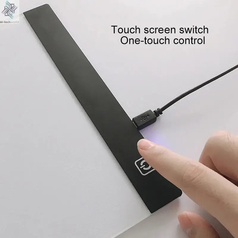 LED photocopying table drawing board children's light-transmitting copying table brightness adjustable night light notepad toy Ai-TechWorld 