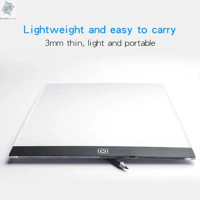 LED photocopying table drawing board children's light-transmitting copying table brightness adjustable night light notepad toy Ai-TechWorld 
