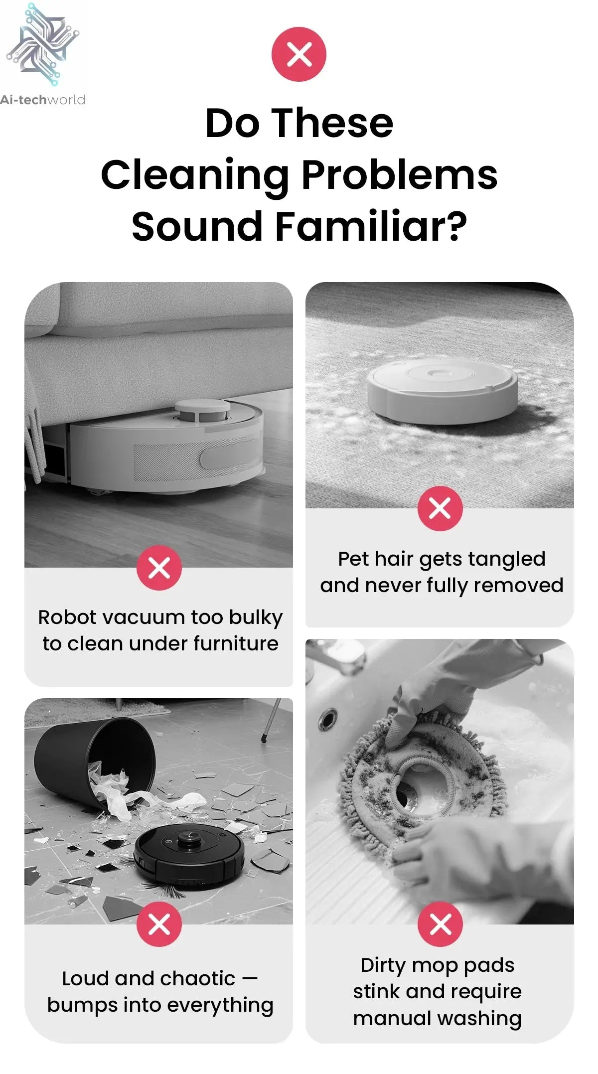 LEFANT M3 M3L Robot Vacuum Cleaner with Mapping, 12000Pa Suction Ai-TechWorld 