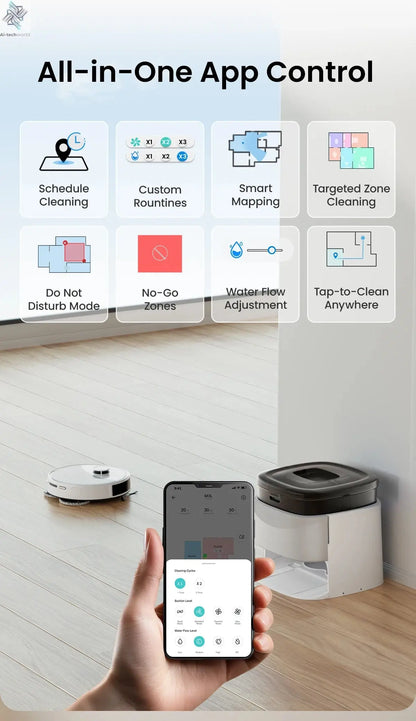 LEFANT M3 M3L Robot Vacuum Cleaner with Mapping, 12000Pa Suction Ai-TechWorld 