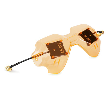 LHCXRC HD-02 FPV Antenna 5.8GHz 8.4dBi Directional Patch Visor Antenna 2PCS Stubby LHCP Combo Set For DJI HD 2 FPV Goggles - Ai-TechWorld