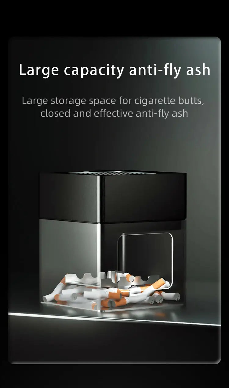 LONHOMON AP078 Ashtray Air Purifier USB Charging Anti Second-hand Smoke Desktop Ashtray Remove Odor Home Air Purifiers - Ai-TechWorld
