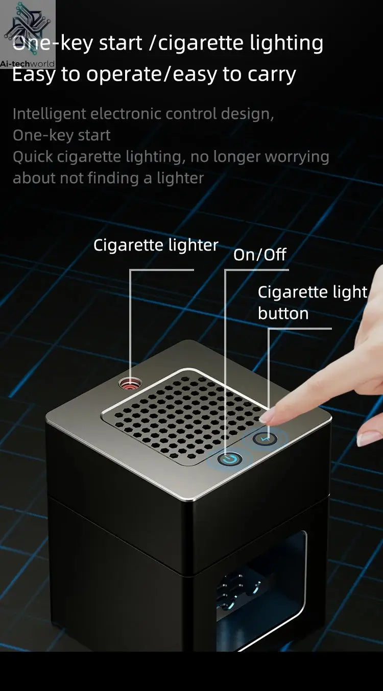 LONHOMON AP078 Ashtray Air Purifier USB Charging Anti Second-hand Smoke Desktop Ashtray Remove Odor Home Air Purifiers - Ai-TechWorld