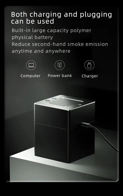 LONHOMON AP078 Ashtray Air Purifier USB Charging Anti Second-hand Smoke Desktop Ashtray Remove Odor Home Air Purifiers - Ai-TechWorld