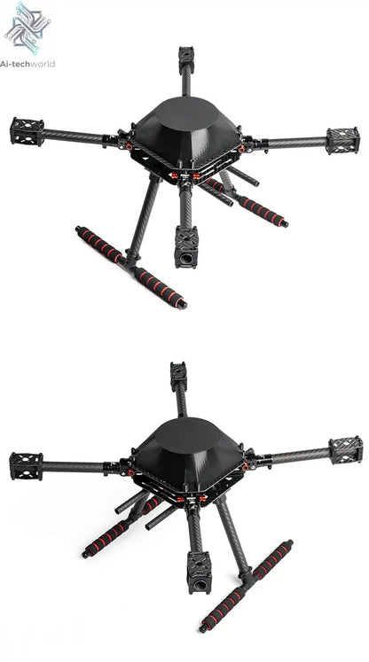 LX450 450mm full Carbon fiber Quadcopter Frame Umbrella shaped folding FPV Quad with Carbon Fiber Landing Skid F450 drone frame Ai-TechWorld 