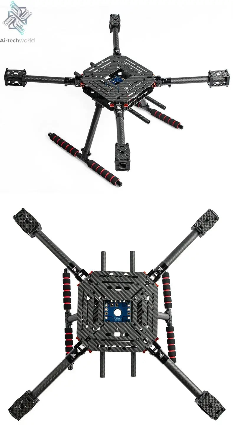 LX450 450mm full Carbon fiber Quadcopter Frame Umbrella shaped folding FPV Quad with Carbon Fiber Landing Skid F450 drone frame Ai-TechWorld 