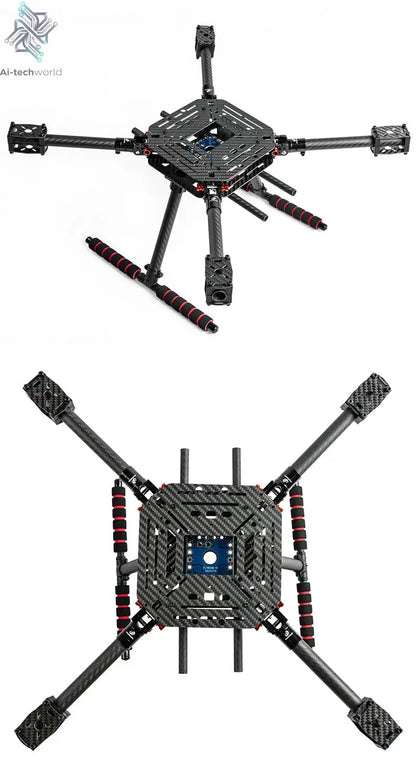 LX450 450mm full Carbon fiber Quadcopter Frame Umbrella shaped folding FPV Quad with Carbon Fiber Landing Skid F450 drone frame Ai-TechWorld 
